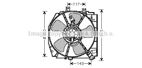 AVA QUALITY COOLING Ventilators, Motora dzesēšanas sistēma MZ7522